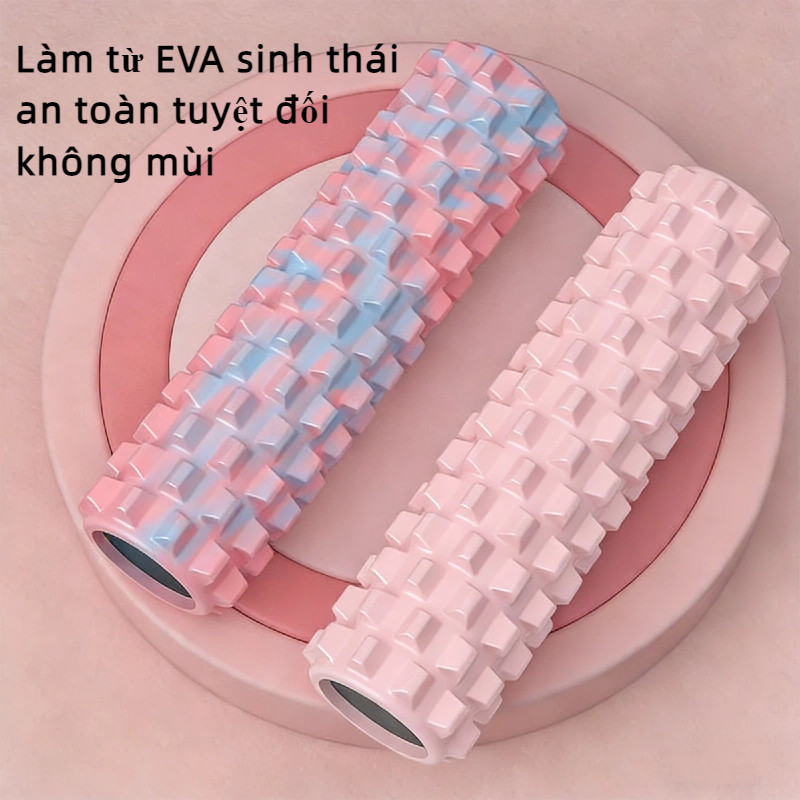 Con Lăn Massage EVA Foam Roller Gai Nhọn[45cm] -Giãn Cơ,Giảm Đau Hiệu Quả Cho Yoga, Tập Gym Tại Nhà