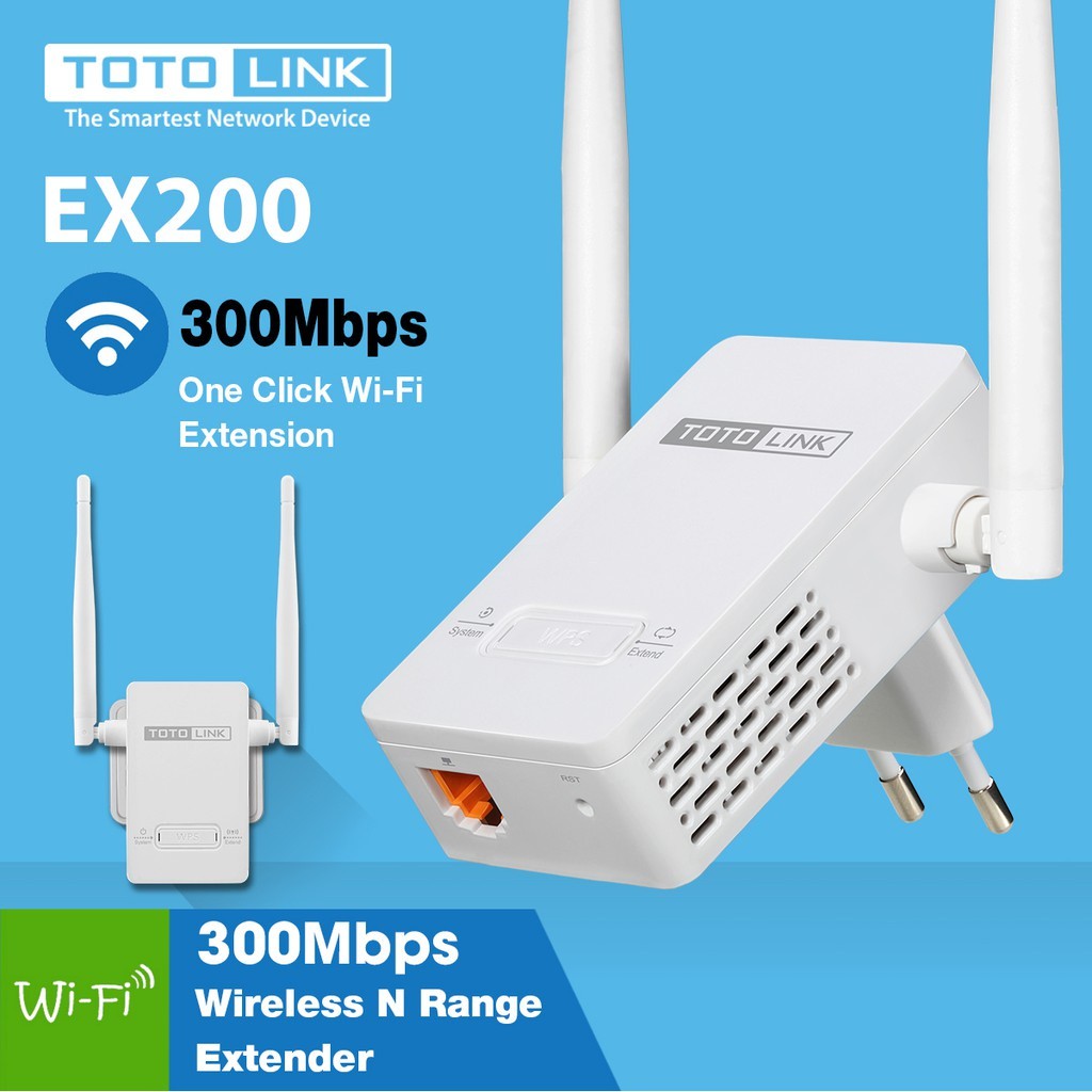 [Siêu Sale] [Chính hãng] Thiết bị mở rộng sóng Wi-Fi chuẩn N tốc độ 300Mbps EX200