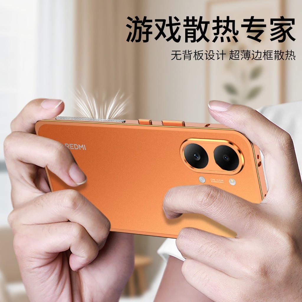 Ốp Điện Thoại Cho Poco x8 Pro Max x7 F8 Ultra f7 M8 redmi turbo 5 max 4 pro k90 k80 Vỏ Cảm Giác Da Hợp Kim Nhôm Khung Kim Loại Dành Cho Redmi note 15 Pro plus Cover