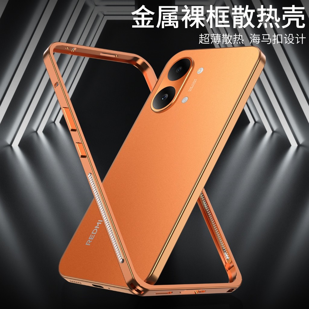 Ốp Điện Thoại Cho Poco x8 Pro Max x7 F8 Ultra f7 M8 redmi turbo 5 max 4 pro k90 k80 Vỏ Cảm Giác Da Hợp Kim Nhôm Khung Kim Loại Dành Cho Redmi note 15 Pro plus Cover