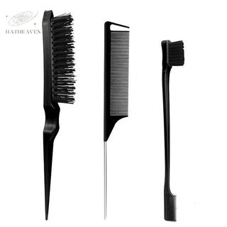 [hatheaven] Bộ 3 cọ chải tóc tạo kiểu, chải xoăn/thẳng/ướt/khô/dài, chải tạo phồng đẹp
