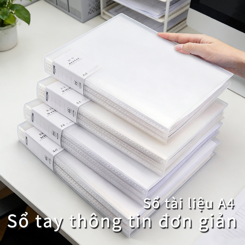 Sổ tài liệu A4, chất liệu cao cấp, có thể đựng bài thi, bản nhạc, tài liệu học tập và văn phòng phẩm
