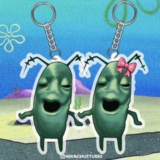 GANTUNGAN KUNCI AKRILIK PLANKTON MEME art By HIKACHU - BOY