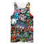 Anime Graffiti In 3D Unisex Thoải Mái Thời Trang Không Tay Áo Thun