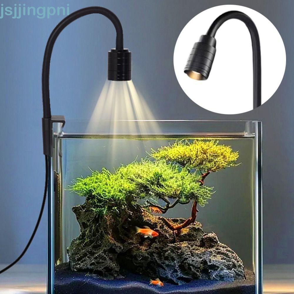 Đèn kẹp bể cá mini JSJING xoay 360° 3W USB, pha lấy nét điều chỉnh, tiết kiệm điện