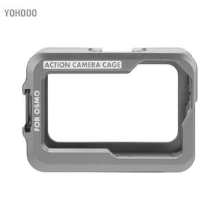 yohooo Vỏ bảo vệ cho vỏ lồng camera hành động Osmo với 2 đế gắn giày lạnh SilverWhite.