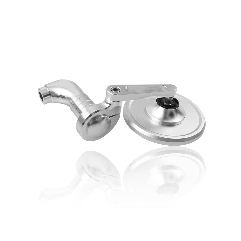 Thích hợp cho Peugeot Gừng Django 150 Phản Quang Sửa Đổi Gương Chiếu Hậu CNC Gương Tròn Tay Cầm Độc Đáo Gương