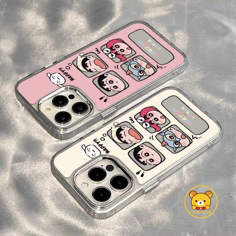Ốp Điện Thoại Crayon Shin-chan Ngộ nghĩnh Cho Xiaomi 15T 15S 15 Ultra 14T 14 13T 12T 12S 13 Ultra 12 Mi 11 11T 10T Lite 12X Civi 5 4 Pro 3 2 1s Vỏ Hoạt Hình Ốp Lưng Gương Dễ Thương