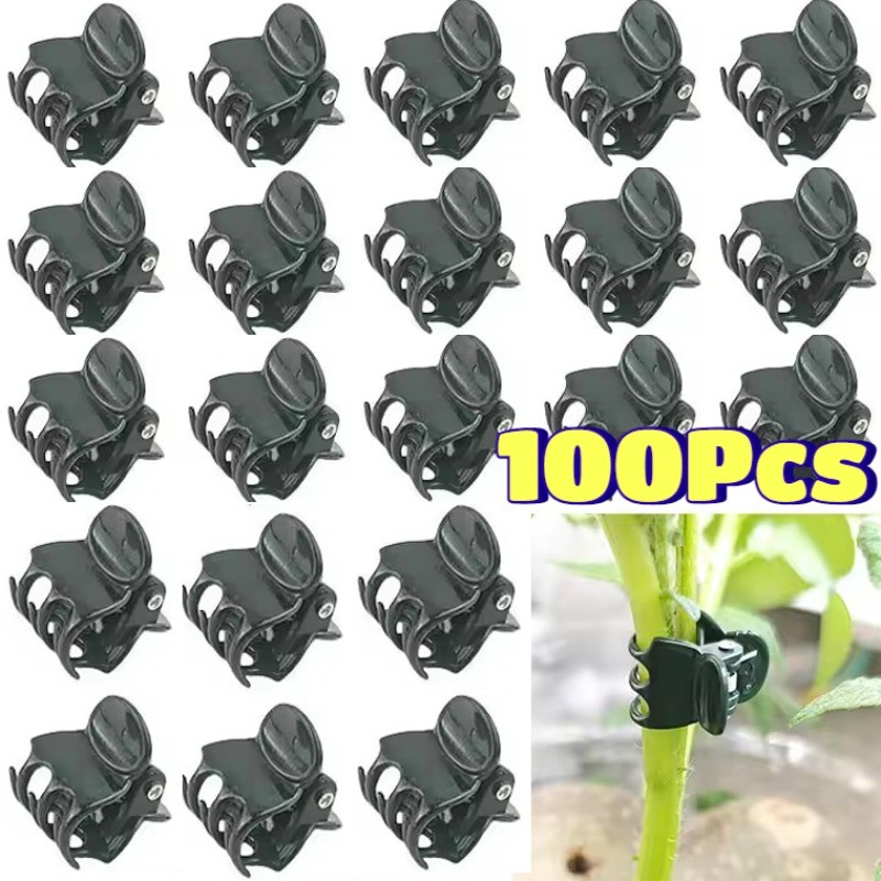 Kẹp ghép dây leo bằng nhựa đa năng- Kẹp trồng cây trong chậu phong lan- 50 / 100 Cái Kẹp cố định nhánh cây trong vườn