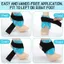 LACYESUK Sports Foot Ice Pack, Freezable Microwaveable Eye Ice Pack, Hỗ trợ nén hiệu quả Nẹp có thể điều chỉnh Gel thoải mái Quấn mắt cá chân phục hồi chấn thương