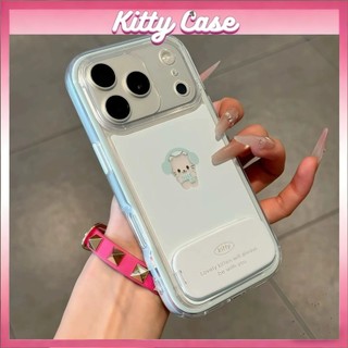 Có thể tháo rời 2 trong 1 mềm TPU trường hợp cộng với gương đứng cho iPhone 17/16/15/14/13/12/11 Pro Max Plus