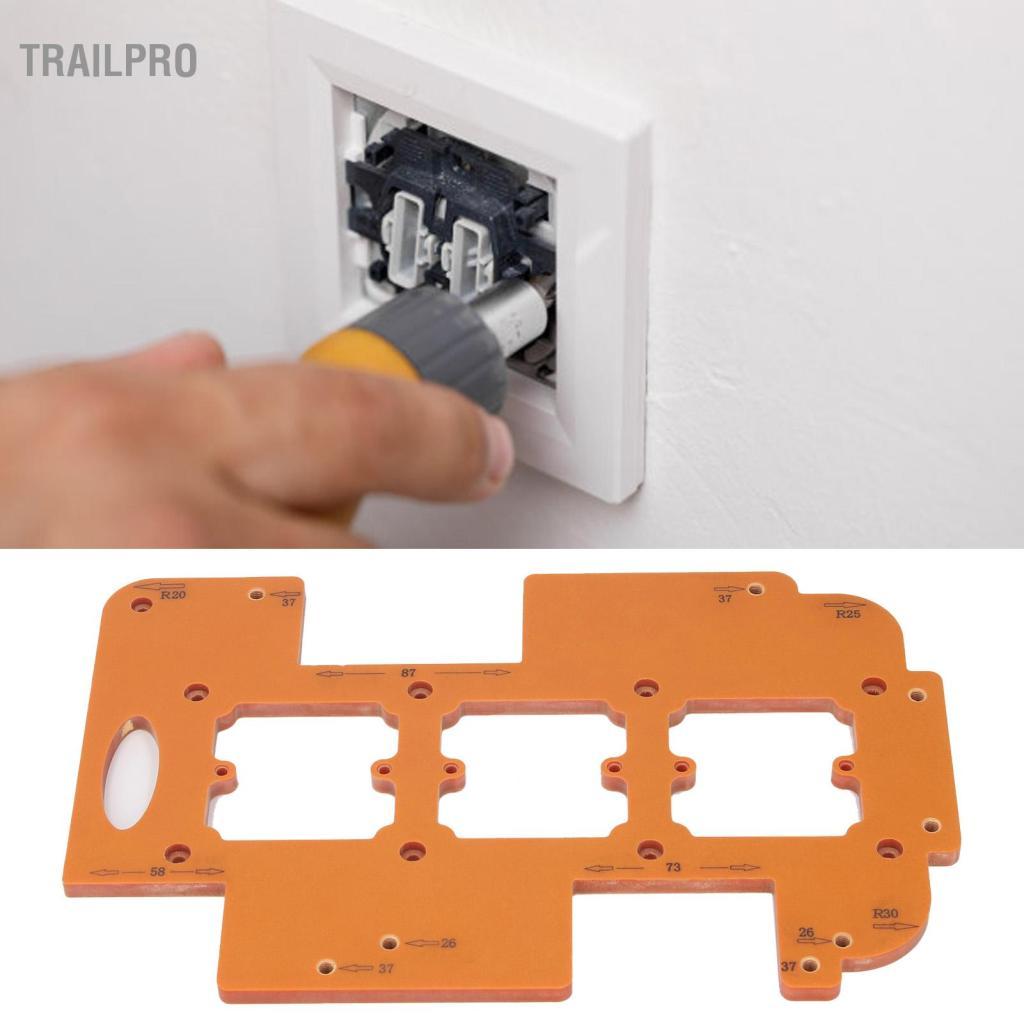 TrailPro Mẫu rãnh không tay nắm tủ quần áo 3 trong 1 Đánh dấu khuôn phần cứng tủ đa chức năng