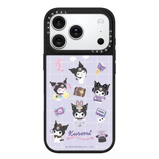 Ốp điện thoại gương chất lượng cao CASENEAL Graffiti Kuromi Thích hợp cho iPhone 17ProMax 17pro 17 air 16promax 16 15promax 15 14promax 13 13promax Ốp cứng chống rơi thời trang