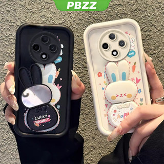 Ốp Lưng Cho OPPO reno 12f reno12 f reno 12 f 5g 2024 Vỏ Điện Thoại Vỏ Mềm Silicon Chống Sốc Thiết Kế Mới Gương Thẩm Mỹ Thỏ Có Giá Đỡ JETZJ01