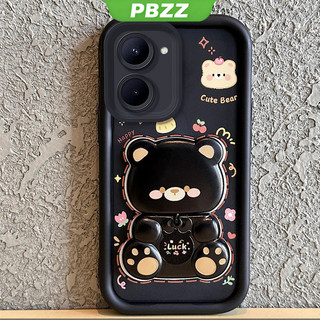 Ốp Lưng Cho Realme C33 5G REALME 10 2022 4G REALME C55 NFC C55 5G Vỏ Điện Thoại Vỏ Mềm Silicon Chống Sốc Thiết Kế Mới Thẩm Mỹ Gương Xoay Gấu Dễ Thương Có Giá Đỡ JTXXZJ01