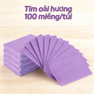 Giấy lau sàn 100 tờ hương lavender tiết kiệm Giấy Lau Sàn Nhà Hòa Tan، Hương Hoa Lavende،TÚI TO 100 MIẾNG