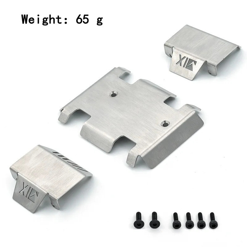 1 Bộ Khung Xe Bằng Thép Không Gỉ Giáp Trục Bảo Vệ Tấm Trượt Cho RGT EX86190 EX 86190 LC76 1 / 10 RC Xe Bánh Xích Xe Nâng Cấp Phần