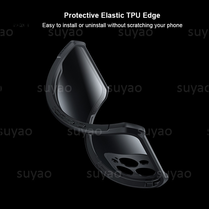 Dành Cho Oppo Reno 15 Pro Max ProMax 15F 2025 Ốp Điện Thoại Giáp Trong Suốt Vỏ Acrylic Reno15ProMax Reno15F Reno15 Reno15Pro Bảo Vệ Ống Kính Máy Ảnh Chống Sốc Ốp Lưng Thời Trang Mềm Mại