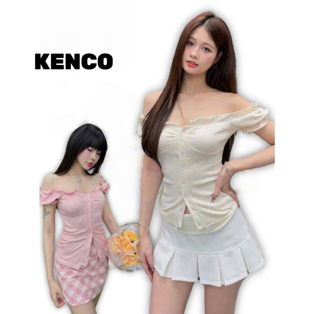 Áo Kiểu Nữ Trễ Vai Tay Bồng Có Dây Thắt Eo Mùa Hè MA473555
