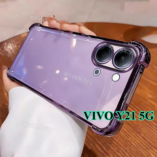 Ốp lưng VIVO Y21 5G 2026 Thiết kế mới Vỏ trong suốt chống sốc bốn góc VIVOY21 Vỏ điện thoại mềm siêu mỏng