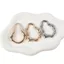 SMILE 8 Chiếc Quần Áo Phụ Kiện Khóa, Hình Dạng Không Đều Tự Làm Phụ Kiện Đồ Bơi Khóa Trang Trí, Vàng Và Bạc Hợp Kim Kẹp Vú Trang Sức Làm