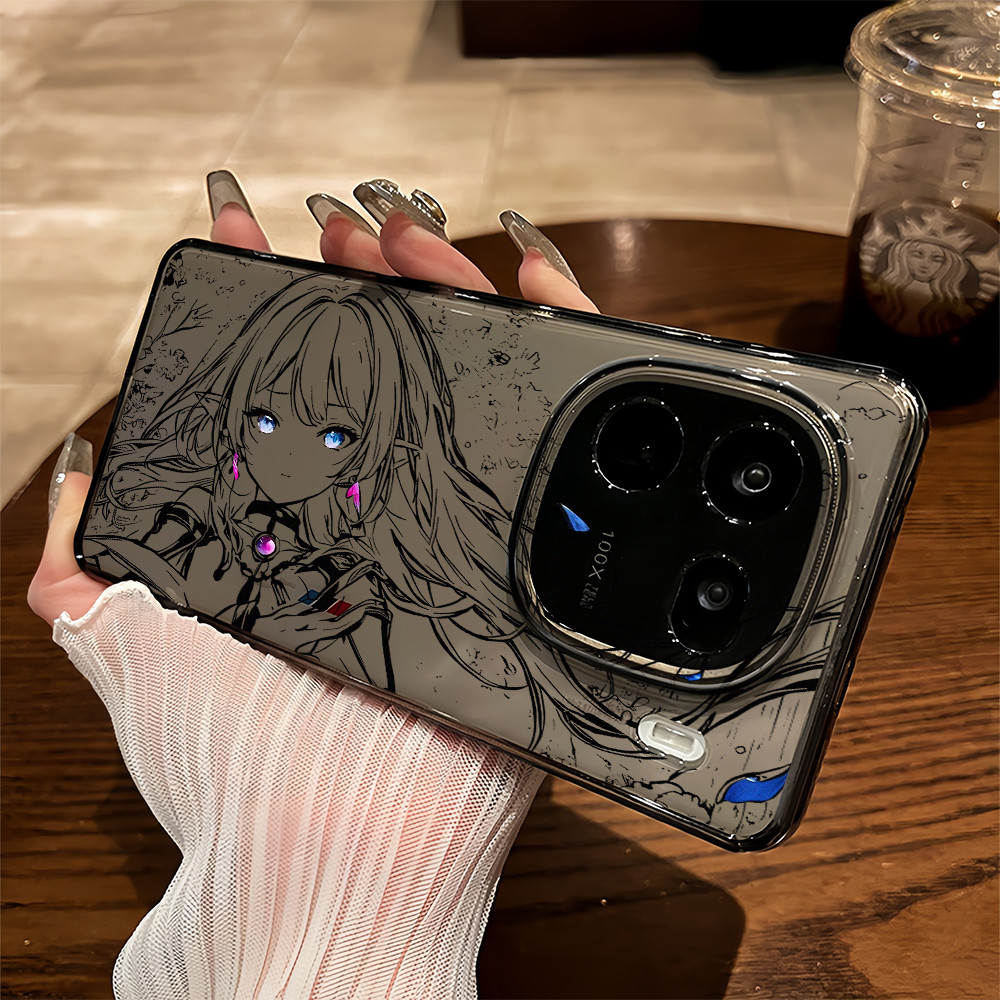 Ốp Điện Thoại Trong Suốt Mềm Anime FRIEREN Cho iQOO 15 / 13 / 12 Neo 11 / Neo 10 Z9 Z10 Z11 Turbo / Z10 Turbo + Neo 9 Z9X Z8X ‌Bảo vệ Camera Vỏ iQOO chống sốc