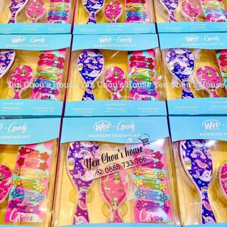 SET LƯỢC & KẸP TÓC WET BRUSH + GOODY RAINBOW FANTASY KIT 🌈