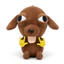 Mặt dây chuyền sang trọng BRABRAA Chihuahua, Móc khóa động vật nhồi bông mềm 10cm, Hip Hop dễ thương với chuỗi hạt treo túi trang trí quyến rũ
