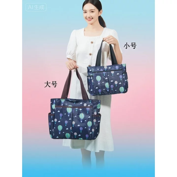 Túi xách phù dâu Đi chơi một vai Túi lớn Túi Duffel ngắn Túi nhiều túi Túi đựng mẹ cầm tay Túi Tote dung tích lớn – 4