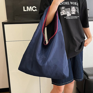 Túi Tote Polyester Hình Chữ U, Gấp Gọn, Dung Tích Lớn, Đeo Vai, Chống Thấm Nước, LYJ0