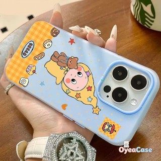 Ốp điện thoại 2 trong 1 nhân vật mũ ngôi sao dễ thương Tương thích cho iPhone Air 17 Pro Max 16E 16 Pro Max 15 Pro Max Vỏ đầy màu sắc Phim hoạt hình Kawaii Vỏ đựng thẻ mờ chống sốc