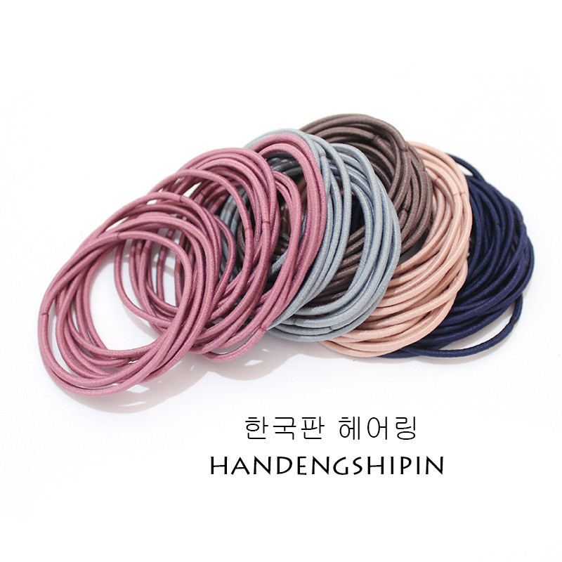 Miếng Liên Mạch Dây Buộc Tóc Co Giãn Nylon - Thân Thiện Với Tóc Mỏng, Phong Cách Hàn Quốc