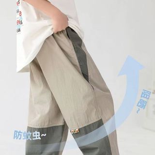 Quần dài cho bé trai - quần suông nhẹ nhanh khô phối màu phong cách thể thao mặc hè