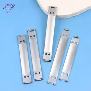 HFTOY 10 Chiếc Kim Loại Bên Trong Flex Khung Kiss Clasp Lo Cho DIY Craft Ví Đựng Tiền Xu Túi Xách Bản Lề Kiss Clasp May Làm Phần Cứng ~