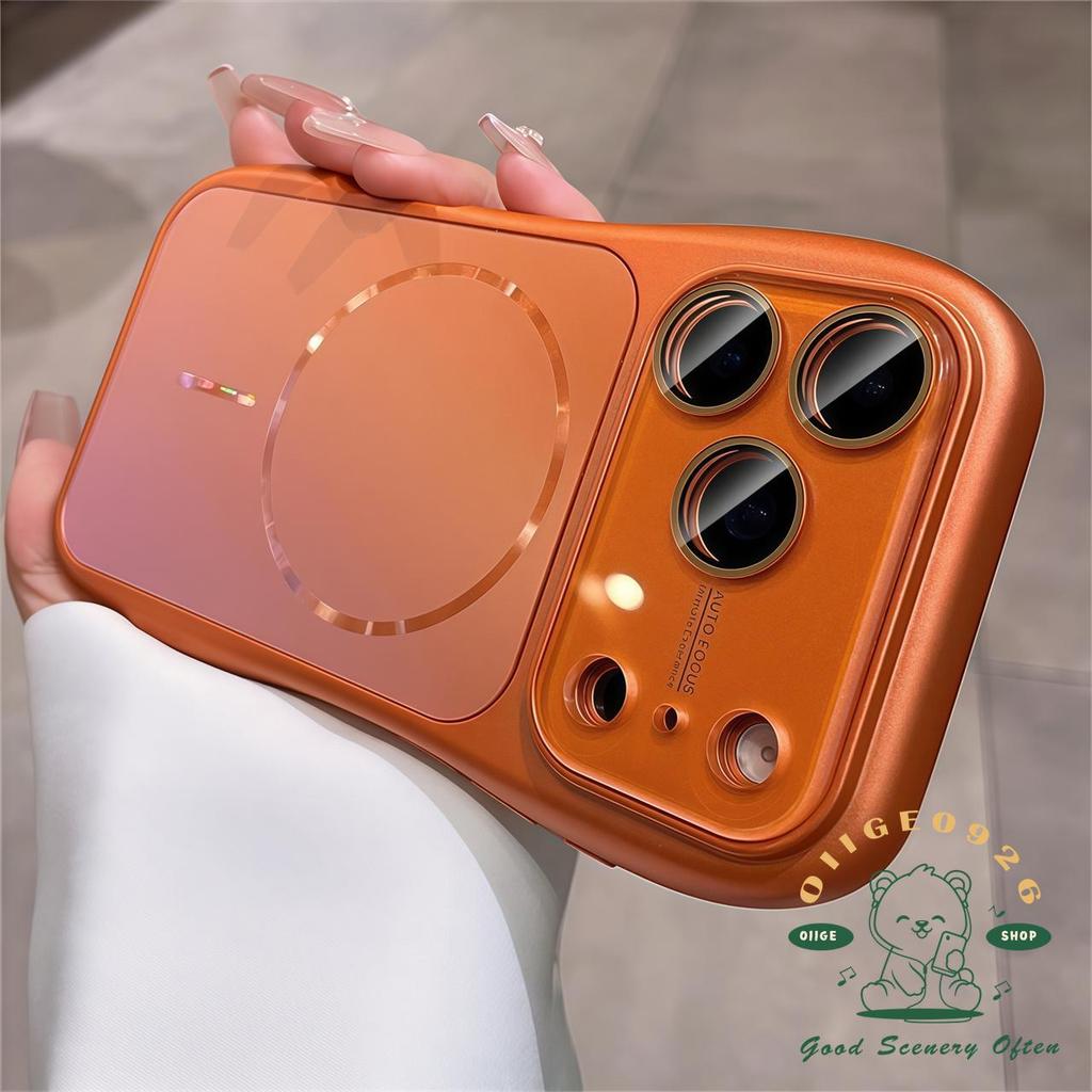【 Ốp lưng iPhone17 】 Vỏ điện thoại từ tính mờ AG chất lỏng chống rơi iphone17 Pro Max 16 15 14 13 12 cho vỏ iPhone Vỏ mềm silicon TPU chống sốc