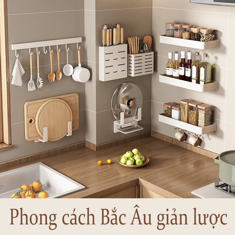 Móc treo đồ nhà bếp dán tường bằng keo,Nhôm chống gỉ,không cần khoan, chịu lực mạnh mẽ, móc có thể di chuyển