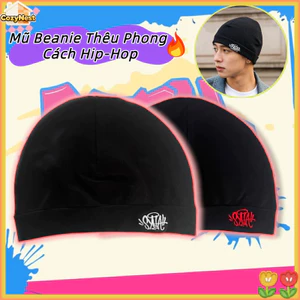 Mũ Beanie Thêu Phong Cách Hip-Hop【Chất Nylon】- Thoáng Mát, Nhẹ Nhàng, Dùng Mùa Xuân/Hè