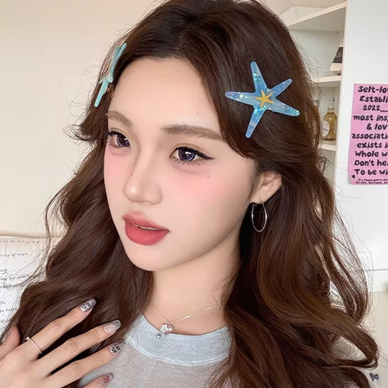 Mũ nón phong cách biển với hình sao biển, thời trang mùa hè