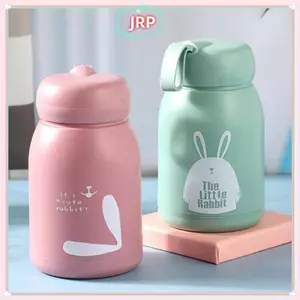 JRP Mini 320ml Dễ Thương Cốc Giữ Nhiệt Di Động Cốc Cách Nhiệt Thủy Tinh Bình Chân Không Bình Nước Cho Bé Gái Kid JRP