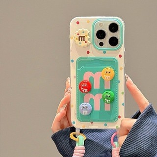 DànhCho IPhone 17 16 15 14 13 12 11 ProMax XR XS Max 7 8 Plus Phim hoạt hình dễ thương M Bean Puzzle Case