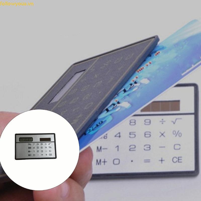 Máy tính năng lượng mặt trời Fol Double Power Máy tính cầm tay mỏng dành cho tài chính chuyên nghiệp