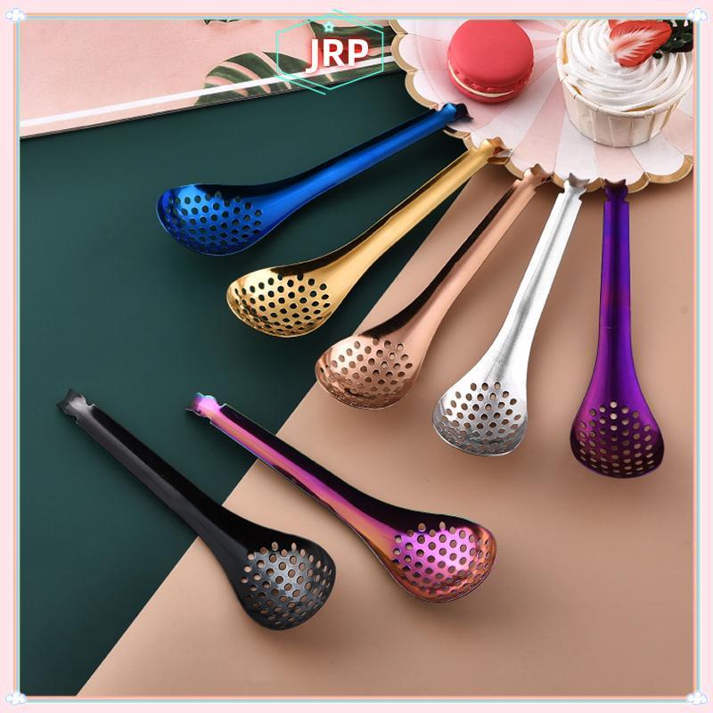 JRP 410 Thìa Nhà Bếp Bằng Thép Không Gỉ Có Lỗ Ẩm Thực Cá Caviar Builder Roe Sauce Lọc Thìa Bền Nhà Bếp Nấu Ăn Tiện Ích JRP