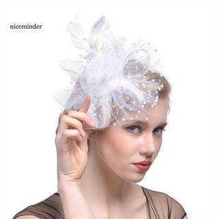 Mũ Fascinator và Bộ Găng Tay Cô Dâu - Hoa Thêu, Lông Vũ Giả, Ren Phù Hợp Cho Đám Cưới
