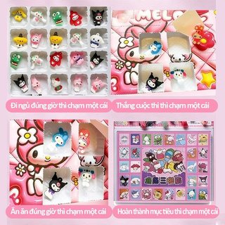 Bộ 40 món quà tặng – 2 phiên bản: My Melody & Kuromi – Kèm móc khóa – Dễ thương, bất ngờ, thú vị – Quà cho bé gái