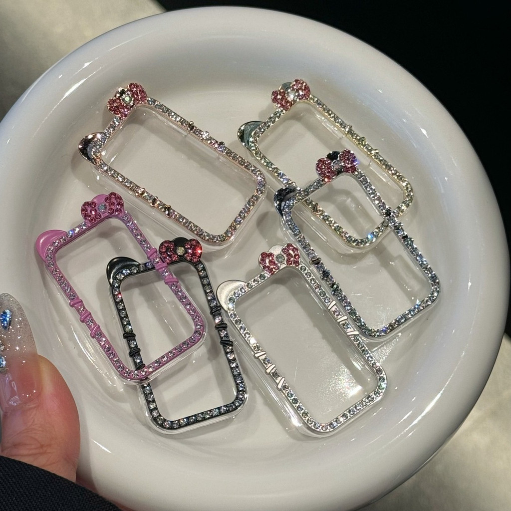 Ốp Kim Cương Bling Cho Huawei Band 11 Vỏ Bảo Vệ Cứng Rỗng PC Ốp Lưng Cho Huawei Band 10 9 8 Vỏ Bảo Vệ