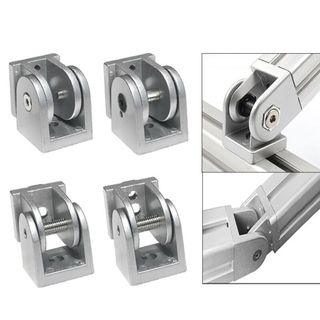 ASDFGER Bản lề có thể điều chỉnh, khớp trục hợp kim kẽm, đế trượt nhôm, trục linh hoạt, nối góc phải