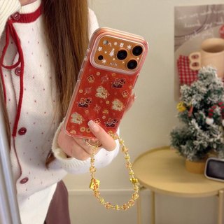 Ốp Lưng Cứng Tương Thích Với iPhone 13 14 14Pro 14ProMax 15 15Pro 15ProMax 16 16Pro 16ProMax 17 17Pro 17ProMax Túi May Mắn Họa Tiết Pony