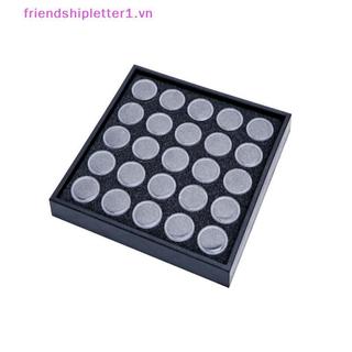 {FH Fashion} 1 Bộ Hộp Trưng Bày Đá Quý Hộp Đựng Nhựa Tròn Nhỏ Hộp Đựng Trang Sức Hộp Đựng Có Bọt.