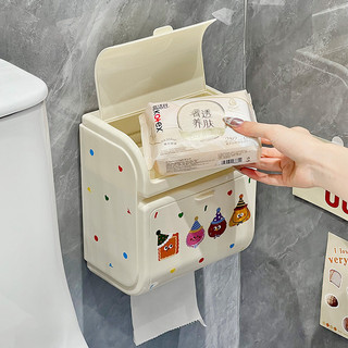 Hộp đựng giấy vệ sinh treo tường chống thấm nước - Hộp đựng khăn giấy phòng tắm Thiết kế không đục lỗ