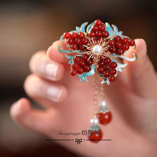 Kẹp tóc nữ cổ điển thiết kế retro hoa, phù hợp với style Hanfu